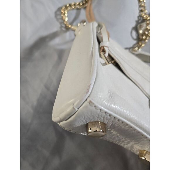 REBECCA MINKOFF WHITE LEATHER CROSSBODY PURSE - Picture 6 of 12